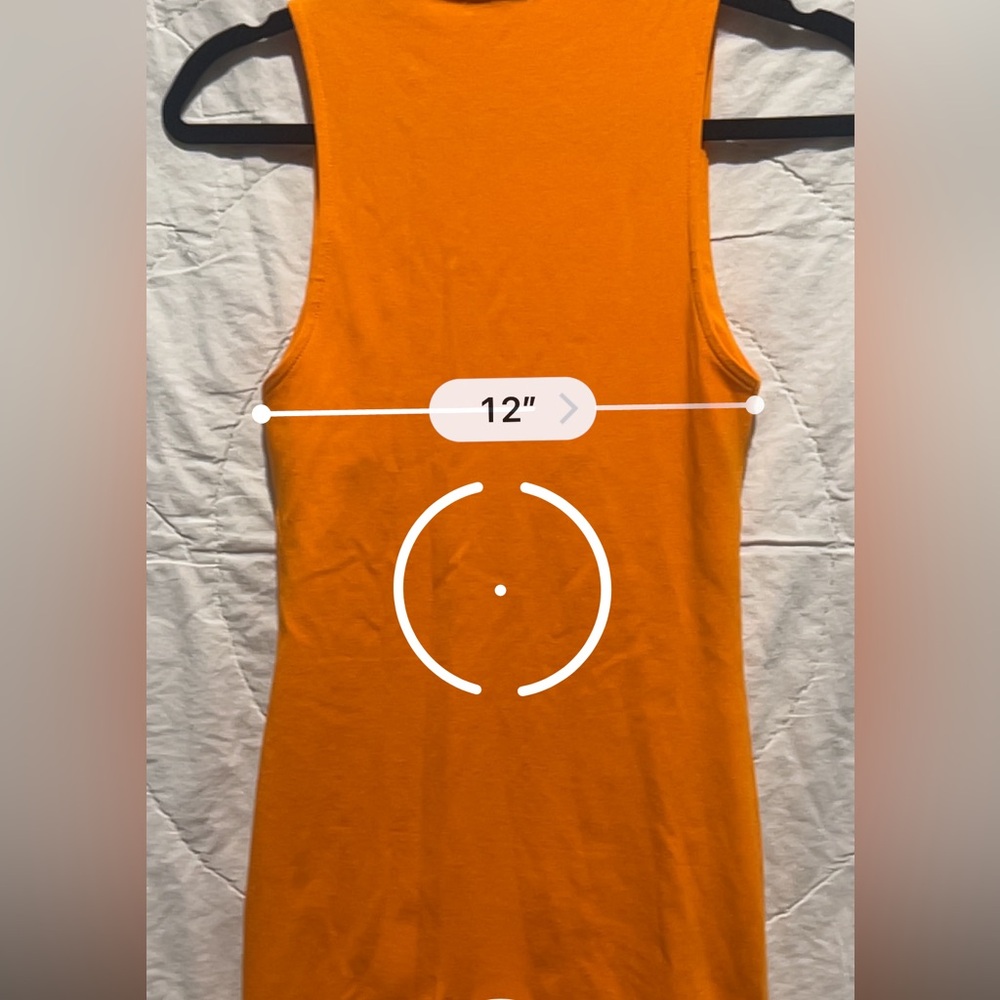 Zara’s Mini Sleeveless Orange Dress Sz:Medium - Picture 10 of 10